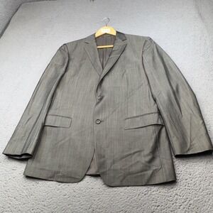 Ermenegildo Zegna Suit Jacket Men 40R Gray Z Zegna Wool Mohair Blazer Sport Coat